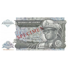 P41S Zaire - 100.000 Zaires Year 1992